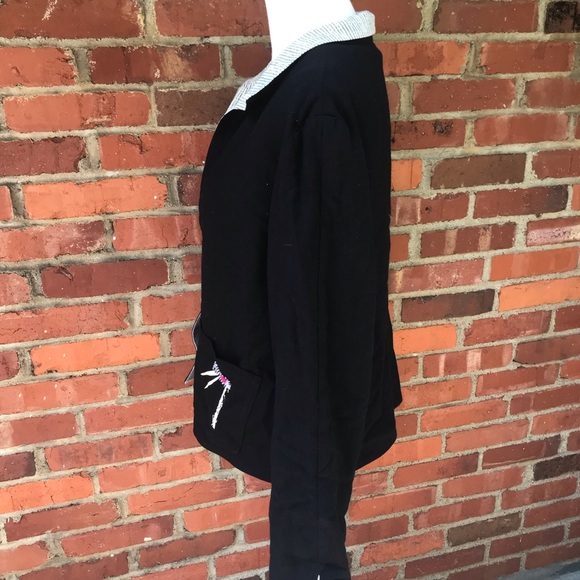 K.D. Spring Women's Reversible Jacket Blazer Tank Shell Linen Blend Sz Medium M - Picture 2 of 15